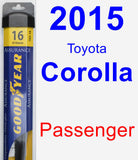 Passenger Wiper Blade for 2015 Toyota Corolla - Assurance