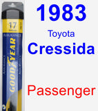 Passenger Wiper Blade for 1983 Toyota Cressida - Assurance