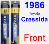 Front Wiper Blade Pack for 1986 Toyota Cressida - Assurance