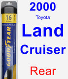 Rear Wiper Blade for 2000 Toyota Land Cruiser - Assurance