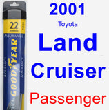 Passenger Wiper Blade for 2001 Toyota Land Cruiser - Assurance