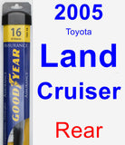 Rear Wiper Blade for 2005 Toyota Land Cruiser - Assurance