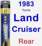 Rear Wiper Blade for 1983 Toyota Land Cruiser - Assurance