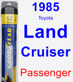 Passenger Wiper Blade for 1985 Toyota Land Cruiser - Assurance