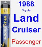 Passenger Wiper Blade for 1988 Toyota Land Cruiser - Assurance