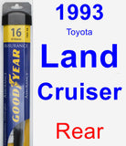 Rear Wiper Blade for 1993 Toyota Land Cruiser - Assurance