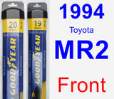 Front Wiper Blade Pack for 1994 Toyota MR2 - Assurance