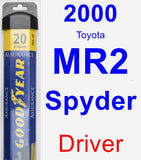 Driver Wiper Blade for 2000 Toyota MR2 Spyder - Assurance