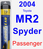 Passenger Wiper Blade for 2004 Toyota MR2 Spyder - Assurance