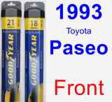 Front Wiper Blade Pack for 1993 Toyota Paseo - Assurance