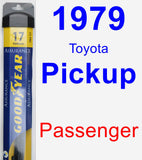 Passenger Wiper Blade for 1979 Toyota Pickup - Assurance