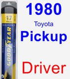 Driver Wiper Blade for 1980 Toyota Pickup - Assurance