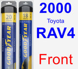 Front Wiper Blade Pack for 2000 Toyota RAV4 - Assurance