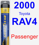 Passenger Wiper Blade for 2000 Toyota RAV4 - Assurance