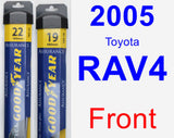 Front Wiper Blade Pack for 2005 Toyota RAV4 - Assurance