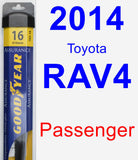 Passenger Wiper Blade for 2014 Toyota RAV4 - Assurance