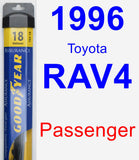 Passenger Wiper Blade for 1996 Toyota RAV4 - Assurance