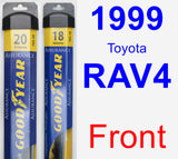 Front Wiper Blade Pack for 1999 Toyota RAV4 - Assurance