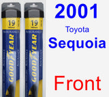 Front Wiper Blade Pack for 2001 Toyota Sequoia - Assurance