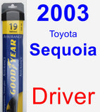 Driver Wiper Blade for 2003 Toyota Sequoia - Assurance