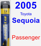 Passenger Wiper Blade for 2005 Toyota Sequoia - Assurance