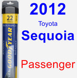 Passenger Wiper Blade for 2012 Toyota Sequoia - Assurance