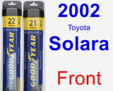 Front Wiper Blade Pack for 2002 Toyota Solara - Assurance