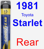 Rear Wiper Blade for 1981 Toyota Starlet - Assurance