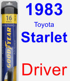 Driver Wiper Blade for 1983 Toyota Starlet - Assurance