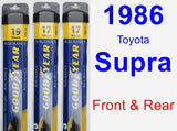 Front & Rear Wiper Blade Pack for 1986 Toyota Supra - Assurance