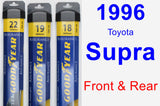 Front & Rear Wiper Blade Pack for 1996 Toyota Supra - Assurance