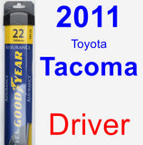 Driver Wiper Blade for 2011 Toyota Tacoma - Assurance