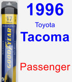 Passenger Wiper Blade for 1996 Toyota Tacoma - Assurance