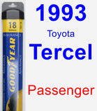 Passenger Wiper Blade for 1993 Toyota Tercel - Assurance