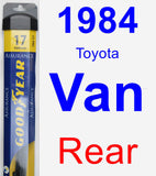 Rear Wiper Blade for 1984 Toyota Van - Assurance