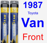 Front Wiper Blade Pack for 1987 Toyota Van - Assurance