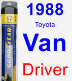 Driver Wiper Blade for 1988 Toyota Van - Assurance