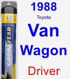 Driver Wiper Blade for 1988 Toyota Van Wagon - Assurance