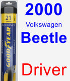 Driver Wiper Blade for 2000 Volkswagen Beetle - Assurance