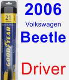 Driver Wiper Blade for 2006 Volkswagen Beetle - Assurance