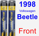 Front Wiper Blade Pack for 1998 Volkswagen Beetle - Assurance