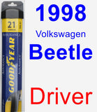 Driver Wiper Blade for 1998 Volkswagen Beetle - Assurance