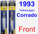 Front Wiper Blade Pack for 1993 Volkswagen Corrado - Assurance