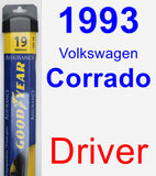 Driver Wiper Blade for 1993 Volkswagen Corrado - Assurance