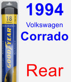 Rear Wiper Blade for 1994 Volkswagen Corrado - Assurance