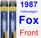 Front Wiper Blade Pack for 1987 Volkswagen Fox - Assurance