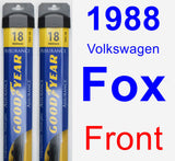 Front Wiper Blade Pack for 1988 Volkswagen Fox - Assurance