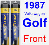 Front Wiper Blade Pack for 1987 Volkswagen Golf - Assurance