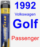 Passenger Wiper Blade for 1992 Volkswagen Golf - Assurance