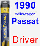 Driver Wiper Blade for 1990 Volkswagen Passat - Assurance